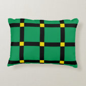 グリーンタータンチェック アクセントクッション (裏面)