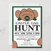 グリーンタートルエッグ、イースターエッグ狩り 案内状 (正面)