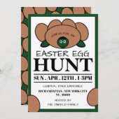 グリーンタートルエッグ、イースターエッグ狩り 案内状 (正面/裏面)