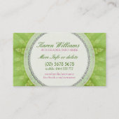 グリーンタートルエネルギーニューエイジホリスティック名刺 名刺 (正面)