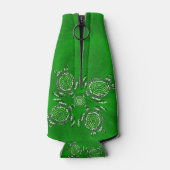 グリーンタートルドットアートボトルクール ボトルクーラー (裏面)