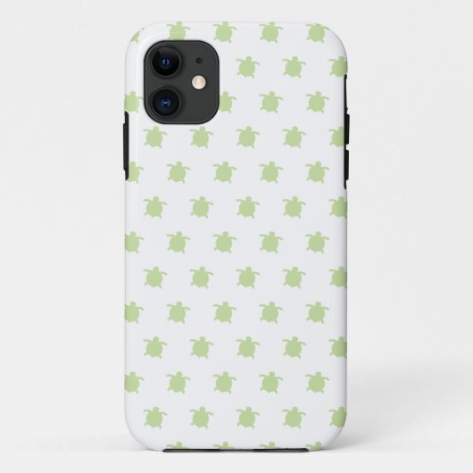 グリーンタートルパターンiPhoneケース Case-Mate iPhoneケース (裏面)