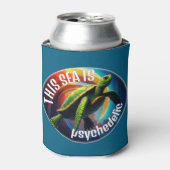 グリーンタートルフローティングインザアストラル飛行機 缶クーラー (缶正面)