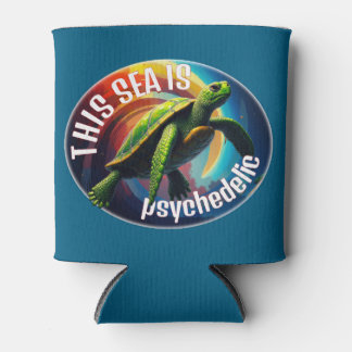 グリーンタートルフローティングインザアストラル飛行機 缶クーラー