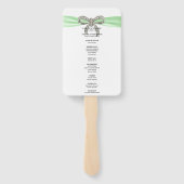 グリーンダイアモンドボウ結婚式 プログラム ハンドファン (裏面)