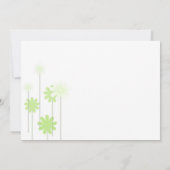 グリーンダイジーウェディング招待状 招待状 (裏面)