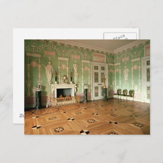 グリーンダイニングルームのインテリア ポストカード (正面/裏面)