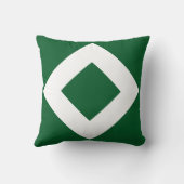 グリーンダイヤはっきりしたモンド縁ど白 クッション (裏面)