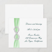 グリーンダイヤモンドインフィニティ結婚式招待状 招待状 (正面/裏面)