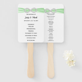 グリーンダイヤモンドインフィニティ結婚式 プログラムファン ハンドファン