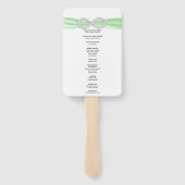 グリーンダイヤモンドインフィニティ結婚式 プログラムファン ハンドファン (裏面)