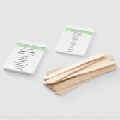 グリーンダイヤモンドインフィニティ結婚式 プログラムファン ハンドファン (組立なし)