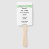 グリーンダイヤモンドインフィニティ結婚式 プログラムファン ハンドファン (正面)