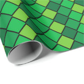 グリーンダイヤモンドチェックのラッピング紙 ラッピングペーパー (ロールコーナー)