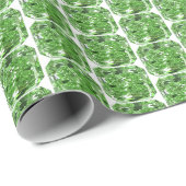 グリーンダイヤモンドパターンラッピング紙 ラッピングペーパー (ロールコーナー)