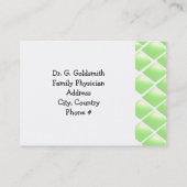 グリーンダイヤモンドメディカルアポイントメント 予約カード (裏面)