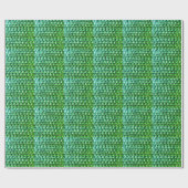 グリーンダイヤモンド、グリーンジェムストーンジュエリーパターン ラッピングペーパー (フラット)