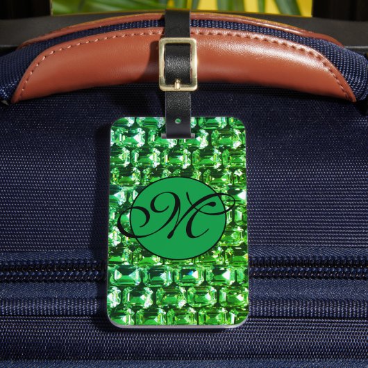 グリーンダイヤモンド、グリーンジェムストーンジュエリー ラゲッジタグ (正面インサイチュ2)