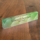 グリーンダイヤモンド デスクネームプレート (側面)