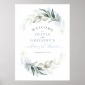 グリーンダスティブルーリハーサルディナーウェルカムサイン ポスター (正面)