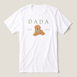 グリーンダダゴールデンドゥードルパピー誕生日 トライブレンドTシャツ