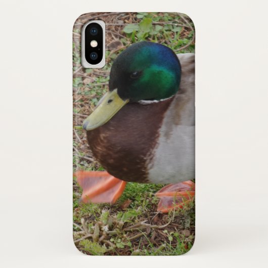 グリーンダックApple iPhone X,かろうじてTherePhoneCase Case-Mate iPhoneケース (裏面)