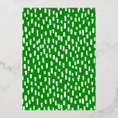 グリーンダッシュリーゴールデンホリデーパーティー金ゴールド 箔招待状 (裏面)