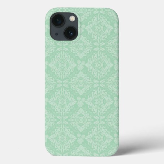 グリーンダマスクのパターン Case-Mate iPhoneケース (裏面)