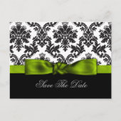 グリーンダマスク日付を保存する 案内ポストカード (正面)