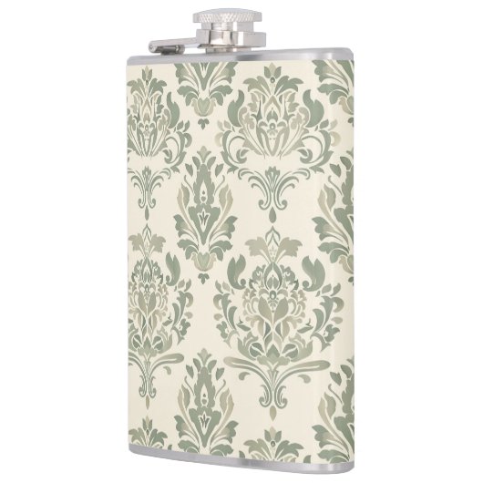 グリーンダマスク フラスク (左)