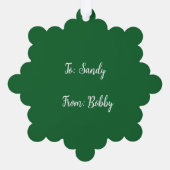 グリーンダンサー オーナメントカード (裏面)