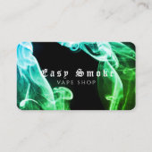 グリーンダークブラックスモークVapeショップ名刺 名刺 (正面)