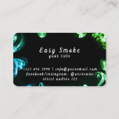 グリーンダークブラックスモークVapeショップ名刺 名刺 (裏面)