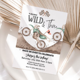 グリーンダートバイク3rd誕生日ヤングWILDと3 招待状