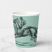 グリーンダービー紙カップ 紙コップ (左)