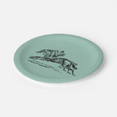 グリーンダービー紙プレート ペーパープレート (アングル)