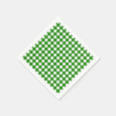 グリーンチェックのカクテルペーパーナプキン スタンダードカクテルナプキン (角)