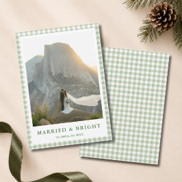 グリーンチェック 結婚 ブライト ウェディングフォト クリスマス