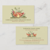 グリーンチキンファーム生卵の鶏 名刺 (正面/裏面)