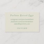 グリーンチキン名刺 名刺 (裏面)