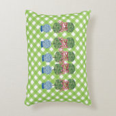 グリーンチノイスリージンジャージャースジャールジャートピアリーランバー アクセントクッション (正面(垂直))