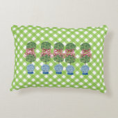 グリーンチノイスリージンジャージャースジャールジャートピアリーランバー アクセントクッション (裏面)