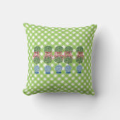 グリーンチノイスリージンジャージャースジャールジャールトピアリー クッション (正面)