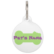 グリーンチュードボーンパーソナライズされたドッグラベル2