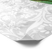 グリーンチューリップバドヴィンテージレトロアートポスター ポスター (角)