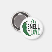 グリーンチリが愛の匂いを嗅ぐ マグネット (正面/裏面)