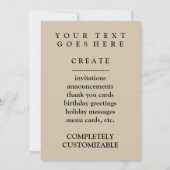 グリーンチリクラブ 招待状 (裏面)