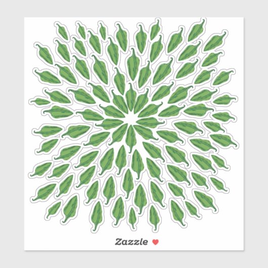 グリーンチリペッパー シール (シート)