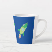 グリーンチルド宇宙ロケットスター カフェラテマグ (右)