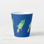 グリーンチルド宇宙ロケットスター カフェラテマグ (正面)